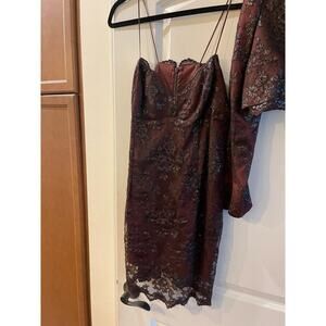Dress & jacket mini & Boloro size large 12 brown vintage